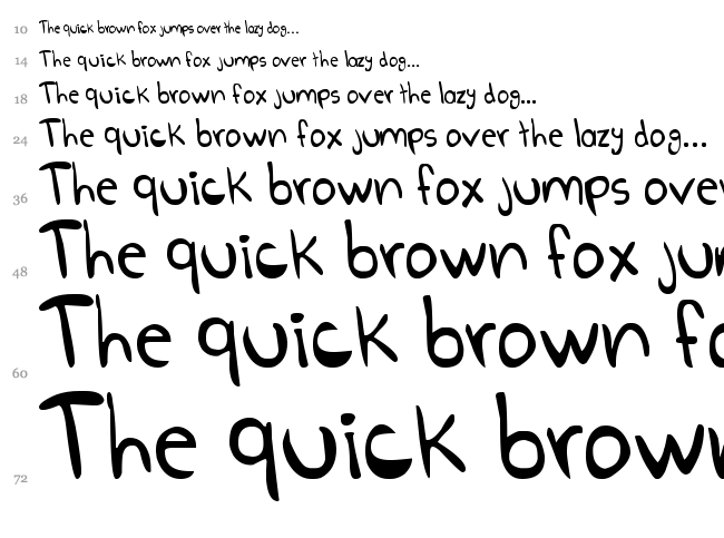 Go Boom! font waterfall